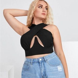 Cross halter top